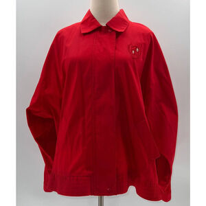 Vintage Napa Valley Red With Logo Zip Up Bomber Jacket- XL
